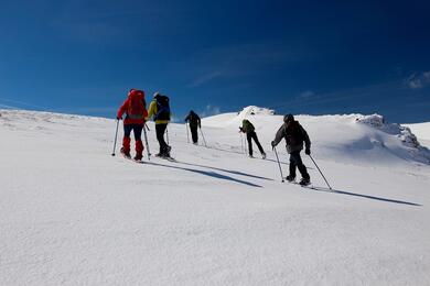 Auvergne : Les Monts du Cantal en hiver